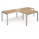 Adapt 2 Person  L Shape Desks with Return Unit